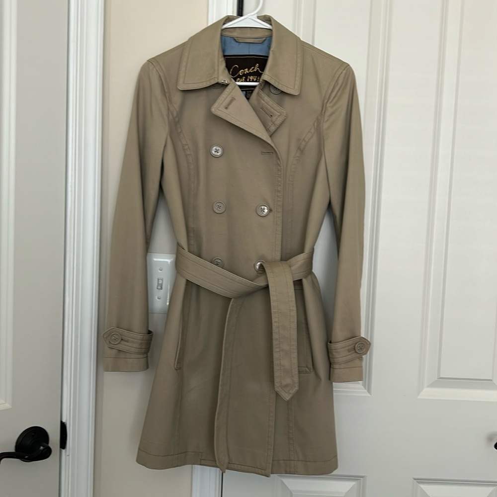 Coach Trench Coat, Size XS